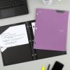 imageFive Star 2Pocket Folder Plastic Folder with StayPut Tabs Fits 3Ring Binder Holds 812quot x 11quot Paper White 333420IECMAmethyst Purple