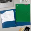imageFive Star 2Pocket Folder Plastic Folder with StayPut Tabs Fits 3Ring Binder Holds 812quot x 11quot Paper White 333420IECMForest Green