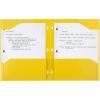 imageFive Star 2Pocket Folder Plastic Folder with StayPut Tabs Fits 3Ring Binder Holds 812quot x 11quot Paper White 333420IECMHarvest Yellow