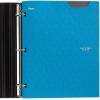 imageFive Star 2Pocket Folder Plastic Folder with StayPut Tabs Fits 3Ring Binder Holds 812quot x 11quot Paper White 333420IECMTidewater Blue
