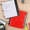 imageFive Star Flex Refillable Notebook  Study App College Ruled Paper and 112 Inch TechLock Ring Binder with Pockets Tabs and Dividers 300 Sheet Capacity White 29324AE2Fire Red