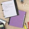 imageFive Star Flex Refillable Notebook  Study App College Ruled Paper and 112 Inch TechLock Ring Binder with Pockets Tabs and Dividers 300 Sheet Capacity White 29324AE2Amethyst Purple