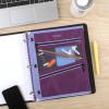imageFive Star Pencil Pouch Pen Case 3Pocket Zipper Pouch Fits 3Ring Binder Storage Organizer for Classroom Supplies Earbuds Chargers Cables Makeup NavyPink 506420BECMLilacBerry