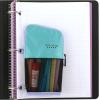 imageFive Star Pencil Pouch Pen Case Stand N Store Zipper Pouch Fits 3Ring Binder Storage Organizer for Supplies Earbuds Chargers Cables Makeup BlackGrey 505160AECMTealBerry