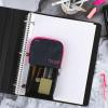 imageFive Star Pencil Pouch Pen Case Stand N Store Zipper Pouch Fits 3Ring Binder Storage Organizer for Supplies Earbuds Chargers Cables Makeup BlackGrey 505160AECMNavyPink
