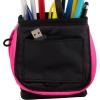 imageFive Star Pencil Pouch Pen Case Stand N Store Zipper Pouch Fits 3Ring Binder Storage Organizer for Supplies Earbuds Chargers Cables Makeup BlackGrey 505160AECMNavyPink