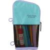 imageFive Star Pencil Pouch Pen Case Stand N Store Zipper Pouch Fits 3Ring Binder Storage Organizer for Supplies Earbuds Chargers Cables Makeup BlackGrey 505160AECMTealBerry