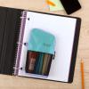 imageFive Star Pencil Pouch Pen Case Stand N Store Zipper Pouch Fits 3Ring Binder Storage Organizer for Supplies Earbuds Chargers Cables Makeup BlackGrey 505160AECMTealBerry