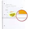 imageFive Star Spiral Notebook  Study App 1 Subject College Ruled Paper 812quot x 11quot 80 Sheets Fights Ink Bleed Water Resistant Cover Soft Petals Blue 820441FECMSoft Petals