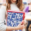 imageFive Star Spiral Notebook  Study App 1 Subject College Ruled Paper 812quot x 11quot 80 Sheets Fights Ink Bleed Water Resistant Cover Soft Petals Blue 820441FECMSoft Petals