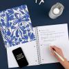 imageFive Star Spiral Notebook  Study App 1 Subject College Ruled Paper 812quot x 11quot 80 Sheets Fights Ink Bleed Water Resistant Cover Soft Petals Blue 820441FECMSoft Petals