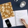 imageFive Star Spiral Notebook  Study App 1 Subject College Ruled Paper 812quot x 11quot 80 Sheets Fights Ink Bleed Water Resistant Cover Soft Petals Blue 820441FECMSoft Petals Harvest