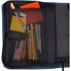 imageFive Star Zipper Binder 2 Inch 3Ring Binder with Round Rings 5Tab Expanding File 380 Sheet Capacity Black 72536Blue