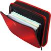 imageFive Star Zipper Binder 2 Inch 3Ring Binder with Round Rings 5Tab Expanding File 380 Sheet Capacity Black 72536Red