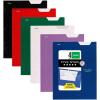 imageFive Star 4Pocket Folder 6 Pack Paper Folder Fits 3Ring Binders Holds 812quot x 11quot Paper Assorted Colors 38056Black  Blue  Red  Green  Purple  White