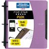 imageFive Star Flex Refillable Notebook  Study App College Ruled Paper and 1 Inch TechLock Ring Binder with Pockets Tabs and Dividers 200 Sheet Capacity Seaglass Green 293280AQ8Purple