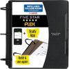 imageFive Star Flex Refillable Notebook  Study App College Ruled Paper and 112 Inch TechLock Ring Binder with Pockets Tabs and Dividers 300 Sheet Capacity White 29324AE2Black