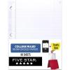 imageFive Star Loose Leaf Paper  Study App College Ruled Filler Notebook Paper Reinforced Fights Ink Bleed 812quot x 11quot 80 Sheets 17010280 Sheets