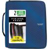imageFive Star Zipper Binder 2 Inch 3Ring Binder with Round Rings 5Tab Expanding File 380 Sheet Capacity Black 72536Blue