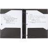 imageFive Star 2Pocket Folder Plastic Folder with StayPut Tabs and Prong Fasteners Holds 812quot x 11quot Paper White 72494Black