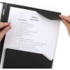 imageFive Star 2Pocket Folder Plastic Folder with StayPut Tabs and Prong Fasteners Holds 812quot x 11quot Paper White 72494Black