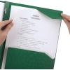 imageFive Star 2Pocket Folder Plastic Folder with StayPut Tabs and Prong Fasteners Holds 812quot x 11quot Paper White 72494Green