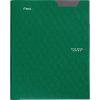 imageFive Star 2Pocket Folder Plastic Folder with StayPut Tabs and Prong Fasteners Holds 812quot x 11quot Paper White 72494Green