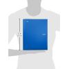 imageFive Star 2Pocket Folder Plastic Folder with StayPut Tabs and Prong Fasteners Holds 812quot x 11quot Paper White 72494Pacific Blue