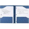 imageFive Star 2Pocket Folder Plastic Folder with StayPut Tabs and Prong Fasteners Holds 812quot x 11quot Paper White 72494Pacific Blue