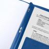 imageFive Star 2Pocket Folder Plastic Folder with StayPut Tabs and Prong Fasteners Holds 812quot x 11quot Paper White 72494Pacific Blue