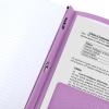 imageFive Star 2Pocket Folder Plastic Folder with StayPut Tabs and Prong Fasteners Holds 812quot x 11quot Paper White 72494Purple