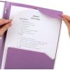 imageFive Star 2Pocket Folder Plastic Folder with StayPut Tabs and Prong Fasteners Holds 812quot x 11quot Paper White 72494Purple