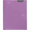 imageFive Star 2Pocket Folder Plastic Folder with StayPut Tabs and Prong Fasteners Holds 812quot x 11quot Paper White 72494Purple