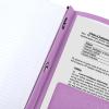 imageFive Star 2Pocket Folder Plastic Folder with StayPut Tabs and Prong Fasteners Holds 812quot x 11quot Paper White 72494Purple