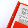 imageFive Star 2Pocket Folder Plastic Folder with StayPut Tabs and Prong Fasteners Holds 812quot x 11quot Paper White 72494Red
