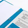 imageFive Star 2Pocket Folder Plastic Folder with StayPut Tabs and Prong Fasteners Holds 812quot x 11quot Paper White 72494Tidewater Blue