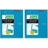 imageFive Star 2Pocket Folder Plastic Folder with StayPut Tabs and Prong Fasteners Holds 812quot x 11quot Paper White 72494Tidewater Blue