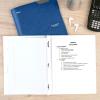 imageFive Star 2Pocket Folder Plastic Folder with StayPut Tabs and Prong Fasteners Holds 812quot x 11quot Paper White 72494White