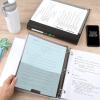 imageFive Star 3Ring Binder  Study App 1 Inch Binder with D Rings and Customizable Clear View Cover 225 Sheet Capacity White 261440AECM1 Inch 225 Sheets