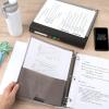 imageFive Star 3Ring Binder  Study App 1 Inch Binder with D Rings and Customizable Clear View Cover 225 Sheet Capacity White 261440AECMPack of 2