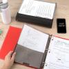 imageFive Star 3Ring Binder  Study App 6 Pack 112 Inch Binder with D Rings and Customizable Clear View Cover 375 Sheet Capacity Assorted Colors 26146023Assorted