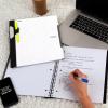 imageFive Star Advance Spiral Notebook  Study App 1 Subject College Ruled Paper 812quot x 11quot 100 Sheets Spiral Guard Movable Tabbed Dividers White 820012BECMWhite