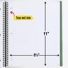 imageFive Star Advance Spiral Notebook  Study App 1 Subject College Ruled Paper 812quot x 11quot 100 Sheets Spiral Guard Movable Tabbed Dividers White 820012BECMColor Selected For You