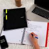 imageFive Star Advance Spiral Notebook  Study App 1 Subject College Ruled Paper 812quot x 11quot 100 Sheets Spiral Guard Movable Tabbed Dividers White 820012BECMBlack