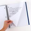 imageFive Star Advance Spiral Notebook  Study App 1 Subject College Ruled Paper 812quot x 11quot 100 Sheets Spiral Guard Movable Tabbed Dividers White 820012BECMColor Selected For You