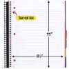 imageFive Star Advance Spiral Notebook  Study App 3 Subject College Ruled Paper 812quot x 11quot 150 Sheets Spiral Guard Movable Tabbed Dividers Pacific Blue 73138Pacific Blue