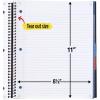 imageFive Star Advance Spiral Notebook  Study App 3 Subject College Ruled Paper 812quot x 11quot 150 Sheets Spiral Guard Movable Tabbed Dividers Pacific Blue 73138Black