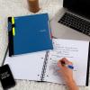 imageFive Star Advance Spiral Notebook  Study App 3 Subject College Ruled Paper 812quot x 11quot 150 Sheets Spiral Guard Movable Tabbed Dividers Pacific Blue 73138Pacific Blue