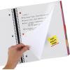 imageFive Star Advance Spiral Notebook  Study App 5 Subject College Ruled Paper 812quot x 11quot 200 Sheets Spiral Guard Movable Tabbed Dividers Pacific Blue 73150Amethyst Purple