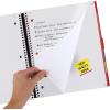 imageFive Star Advance Spiral Notebook  Study App 5 Subject College Ruled Paper 812quot x 11quot 200 Sheets Spiral Guard Movable Tabbed Dividers Pacific Blue 73150Fire Red